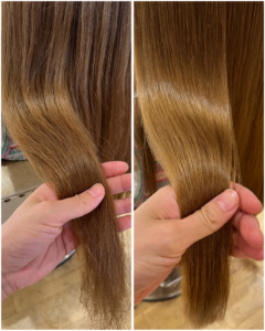 ブリーチ毛×酸性縮毛矯正